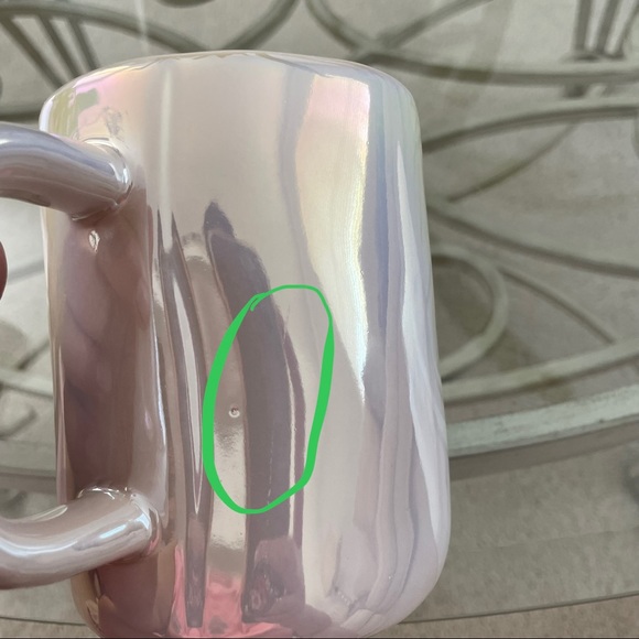 Rae Dunn MORE FROSTING PLEASE iridescent luster mug - Picture 3 of 5